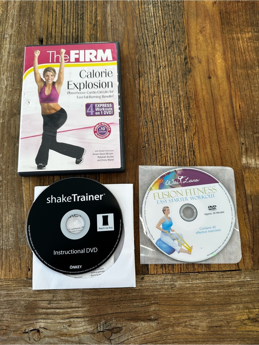 The FIRM Calorie Explosion DVD + Bonus Workout Discs - Pink, White, Black